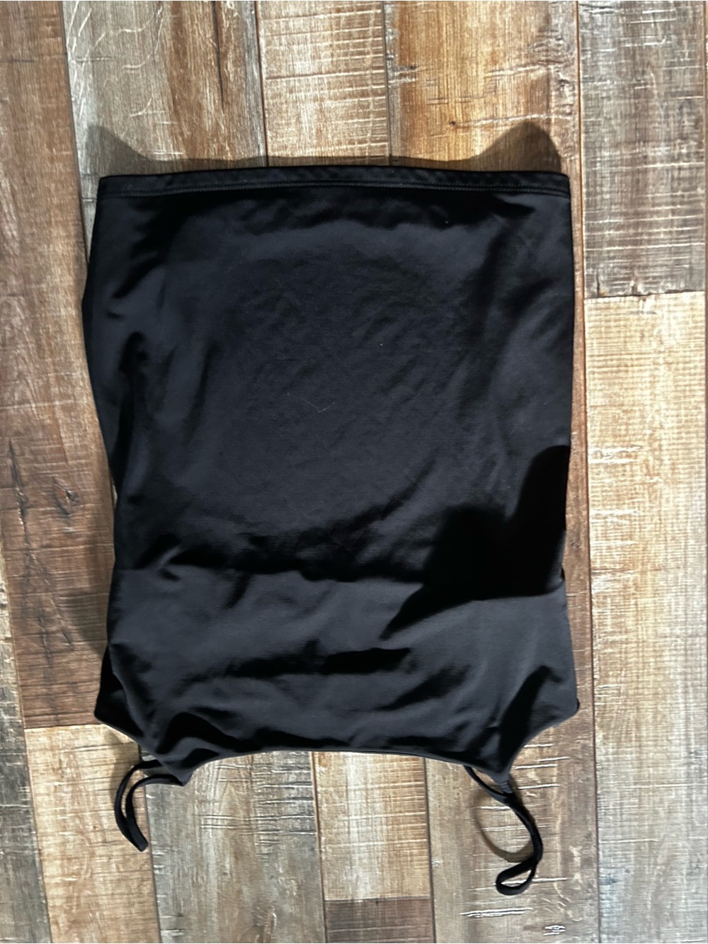 Express Black satin bra top